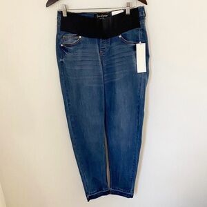 Savi Parker Medium Blue Wash Stretch Waist Band Maternity Jeans Size 29 NEW